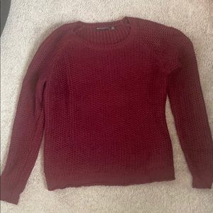 Brandy Melville Burgundy Knitted Sweater